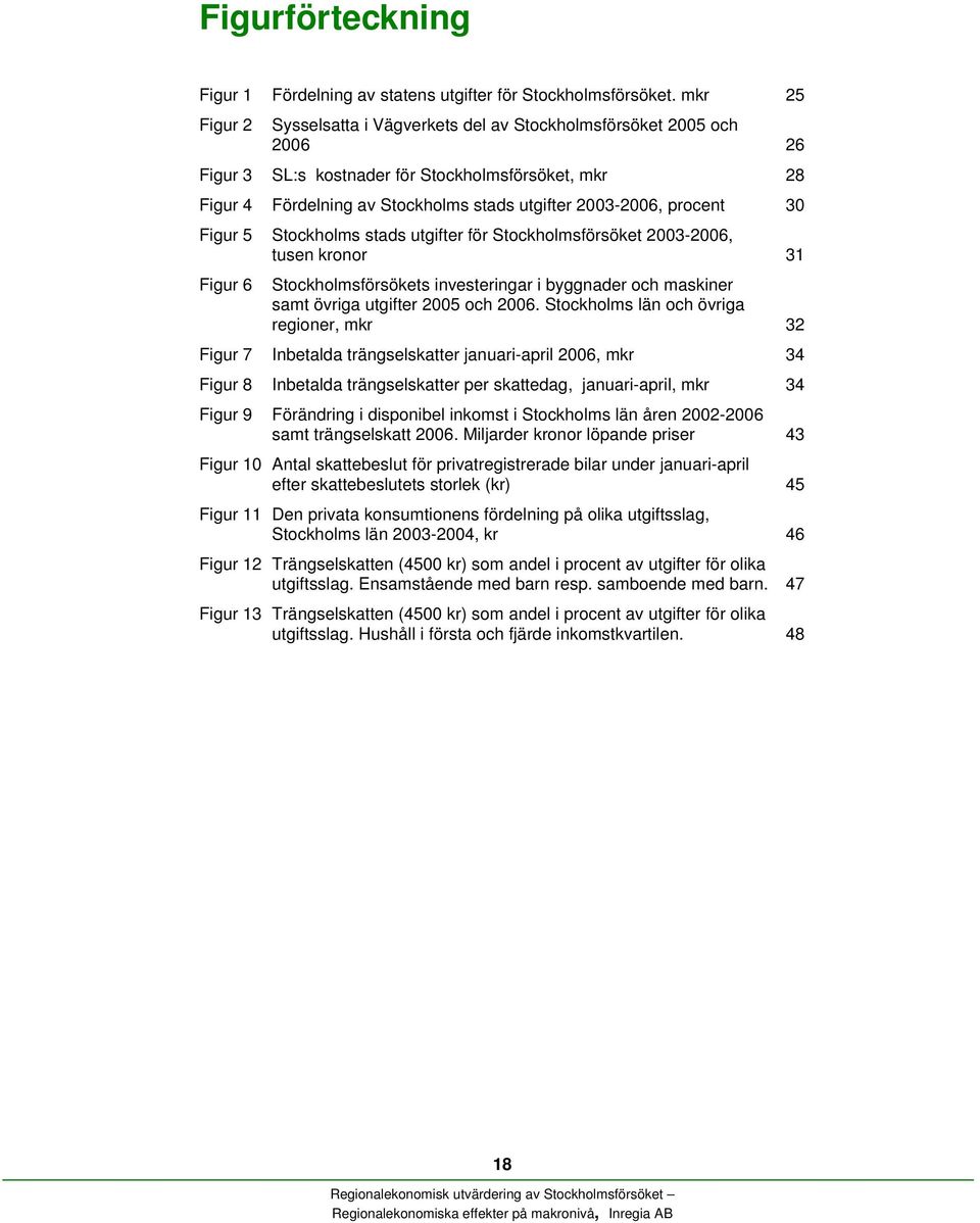 procent 30 Figur 5 Stockholms stads utgifter för Stockholmsförsöket 2003-2006, tusen kronor 31 Figur 6 Stockholmsförsökets investeringar i byggnader och maskiner samt övriga utgifter 2005 och 2006.