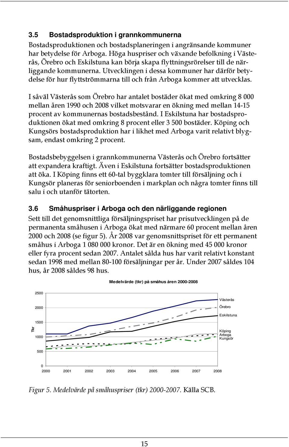 Utvecklingen i dessa kommuner har därför betydelse för hur flyttströmmarna till och från Arboga kommer att utvecklas.