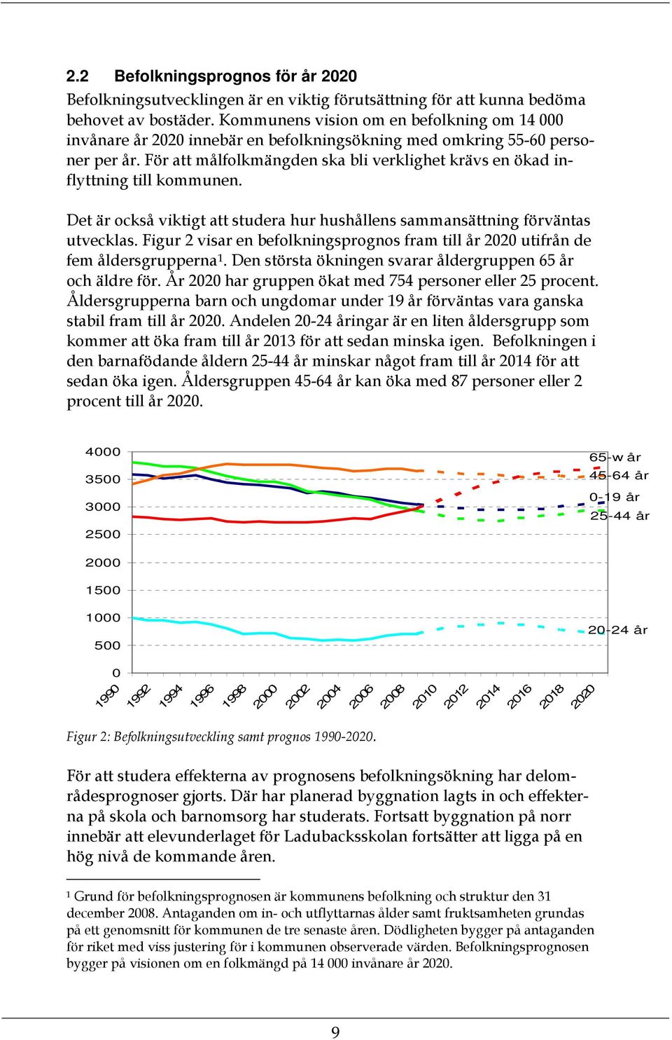 För att målfolkmängden ska bli verklighet krävs en ökad inflyttning till kommunen. Det är också viktigt att studera hur hushållens sammansättning förväntas utvecklas.