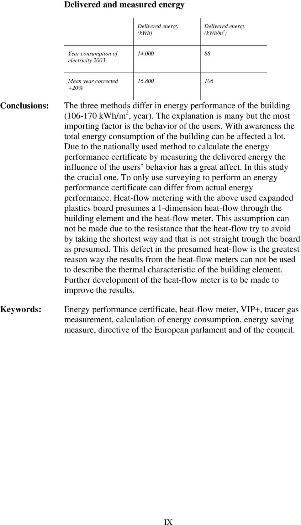 The explanation is many but the most importing factor is the behavior of the users. With awareness the total energy consumption of the building can be affected a lot.