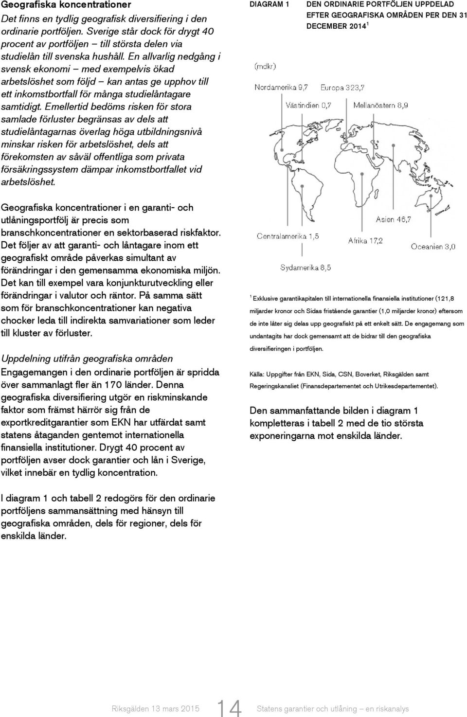 En allvarlig nedgång i svensk ekonomi med exempelvis ökad arbetslöshet som följd kan antas ge upphov till ett inkomstbortfall för många studielåntagare samtidigt.