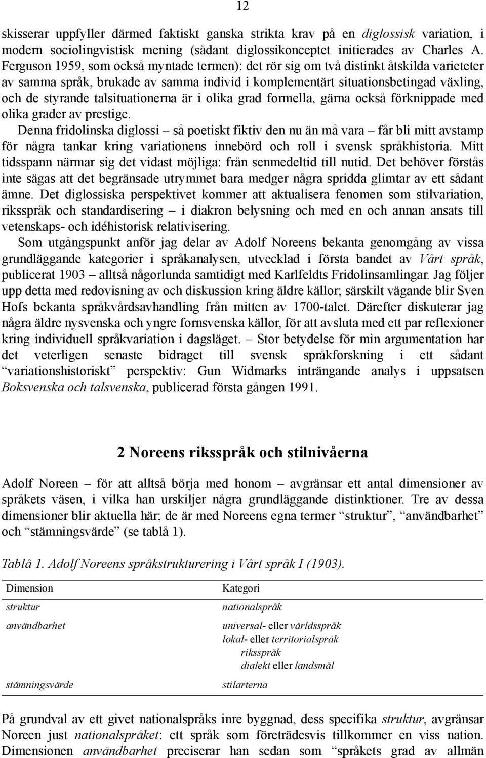 talsituationerna är i olika grad formella, gärna också förknippade med olika grader av prestige.