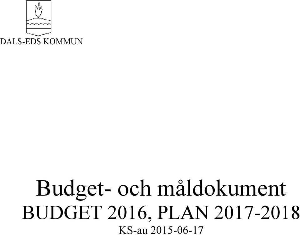 måldokument BUDGET