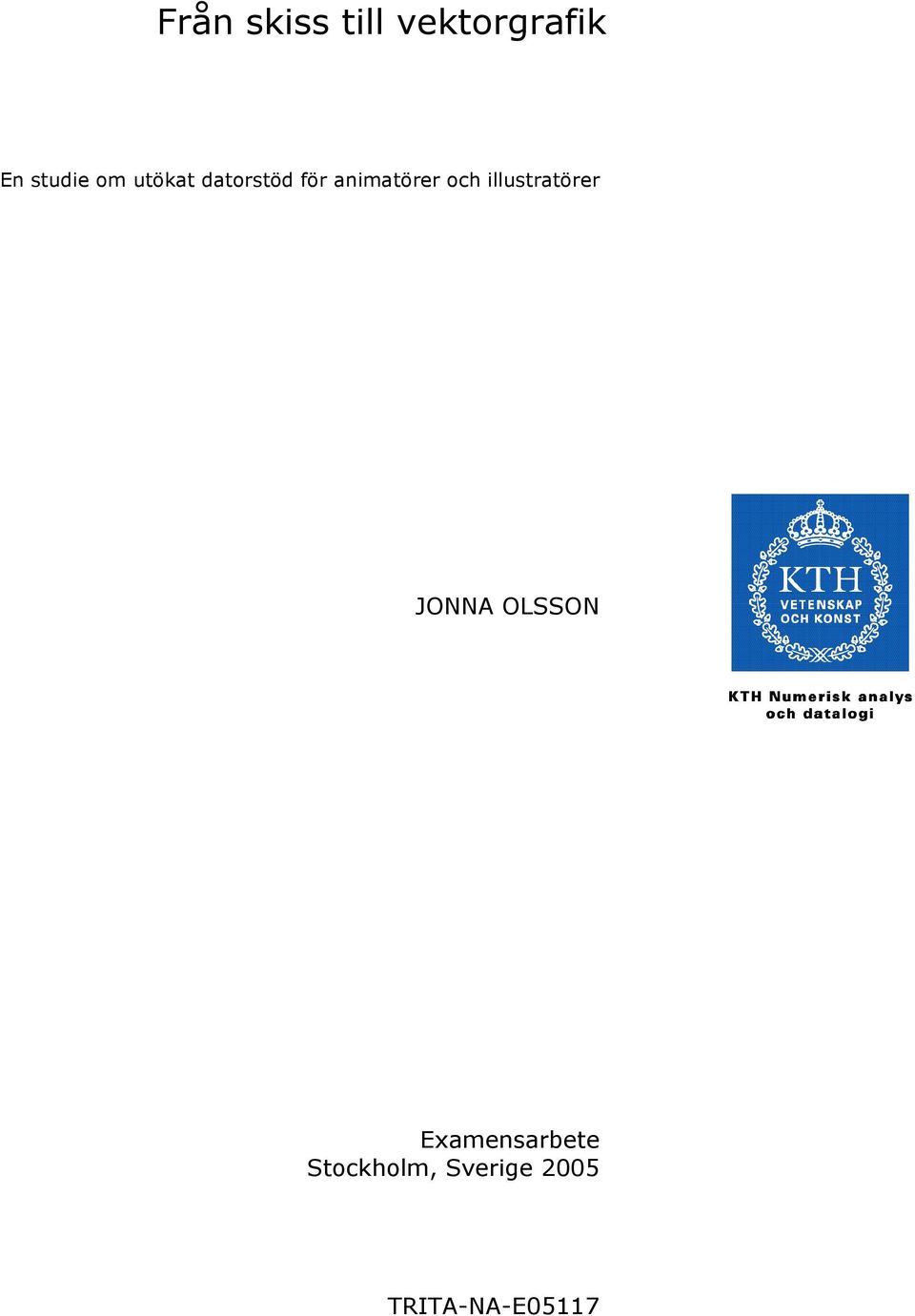 JONNA OLSSON Examensarbete