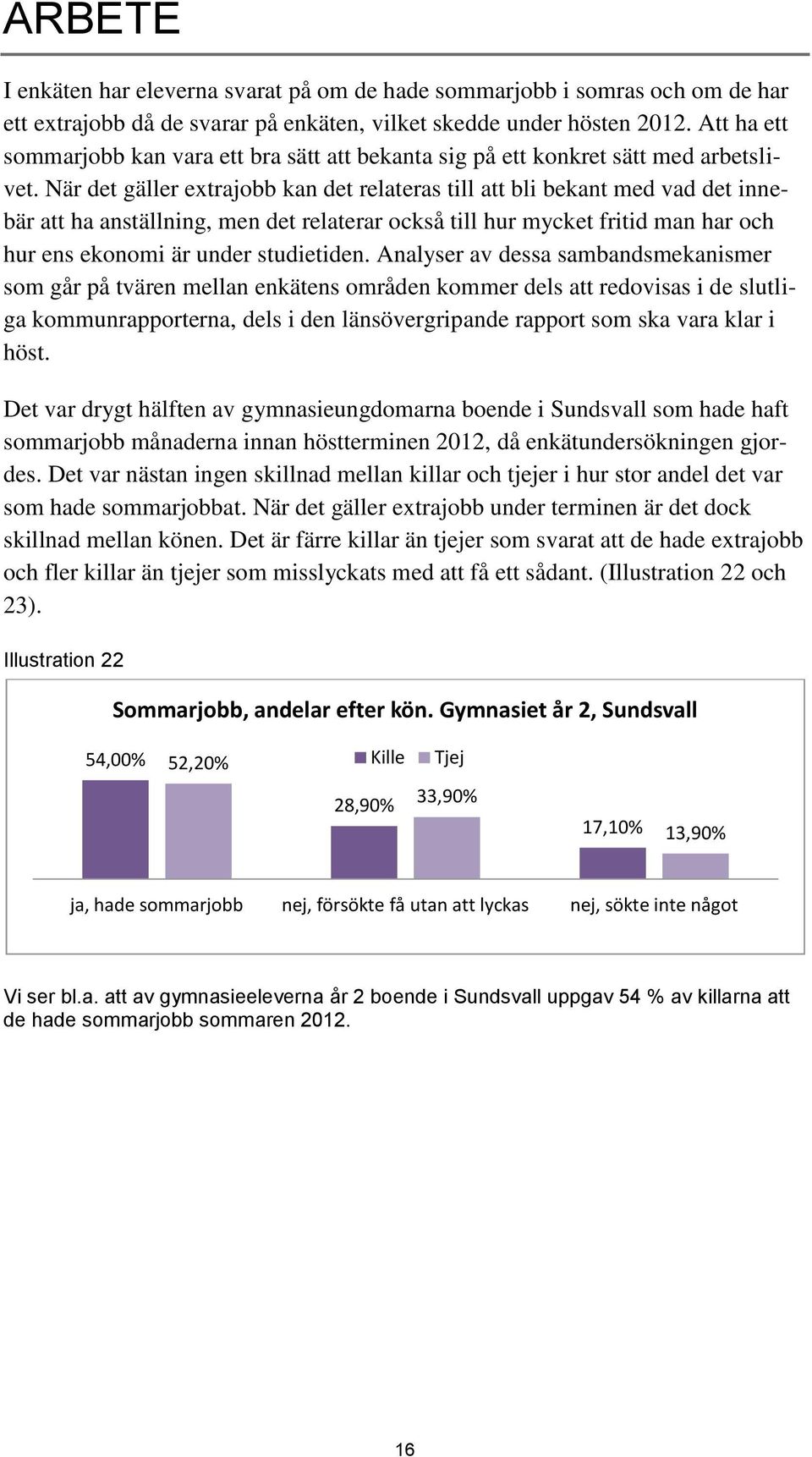 När det gäller extrajobb kan det relateras till att bli bekant med vad det innebär att ha anställning, men det relaterar också till hur mycket fritid man har och hur ens ekonomi är under studietiden.