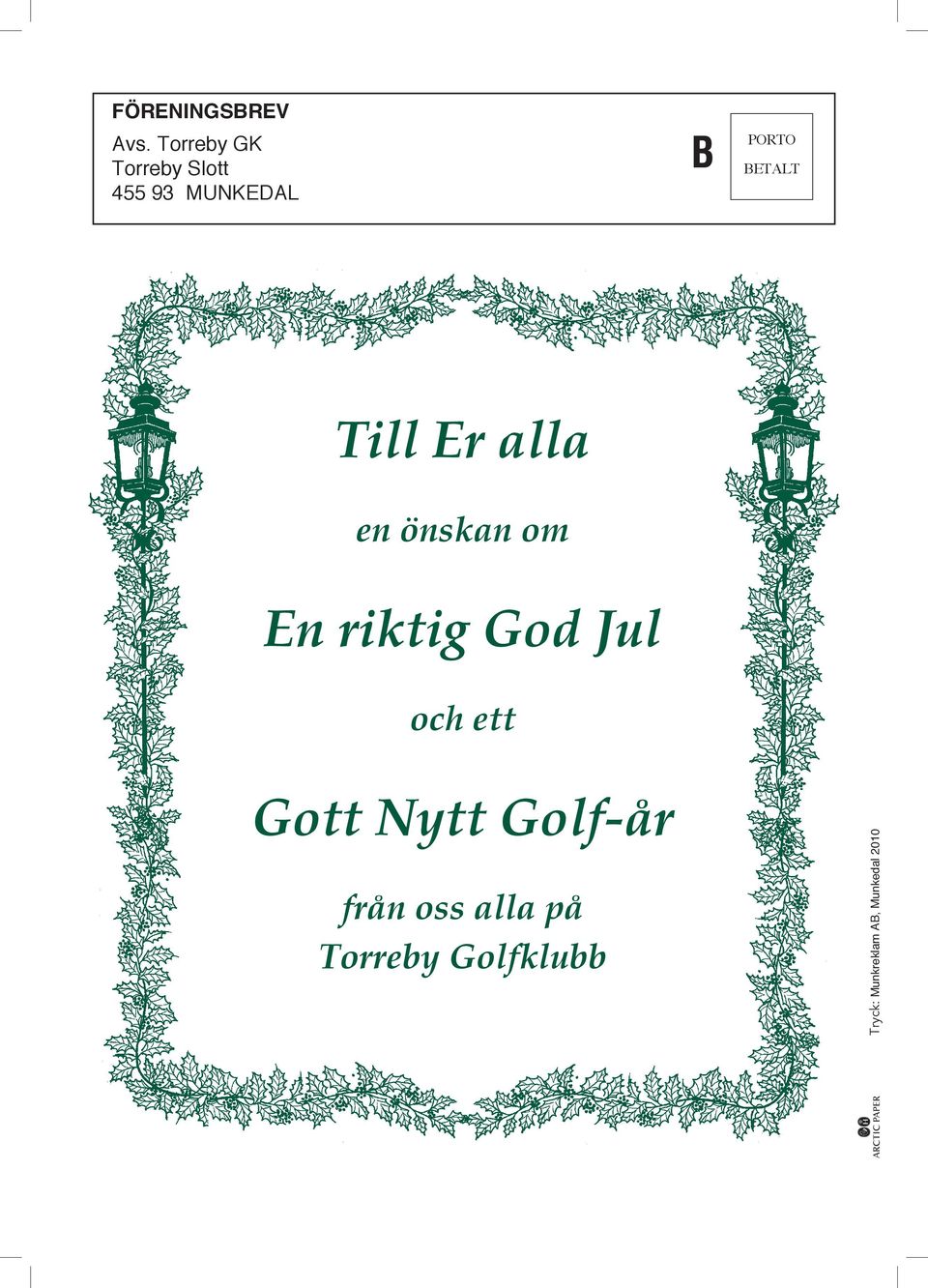 Betalt Till Er alla en önskan om En riktig God Jul