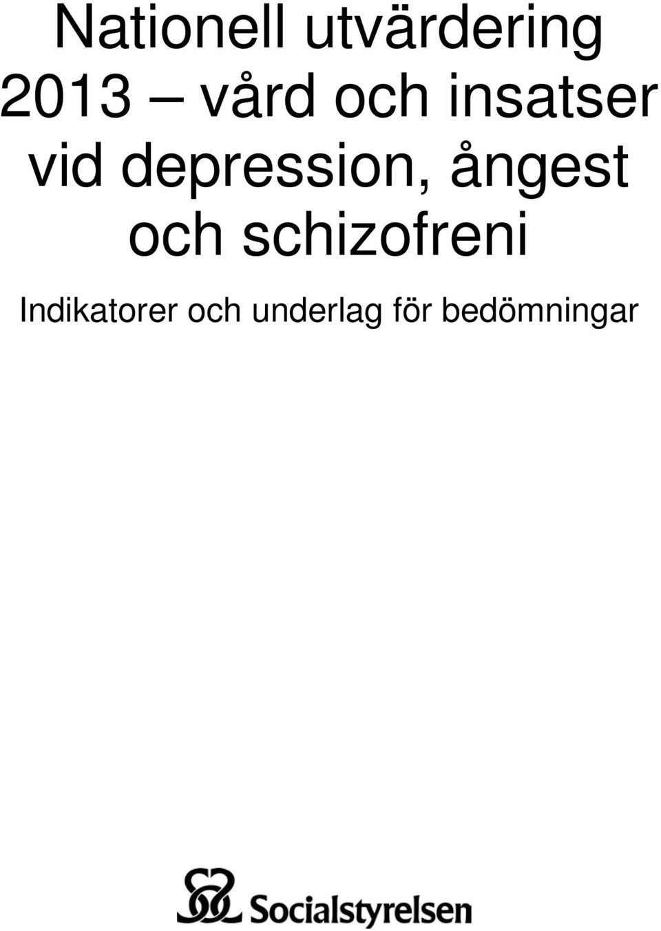 depression, ångest och
