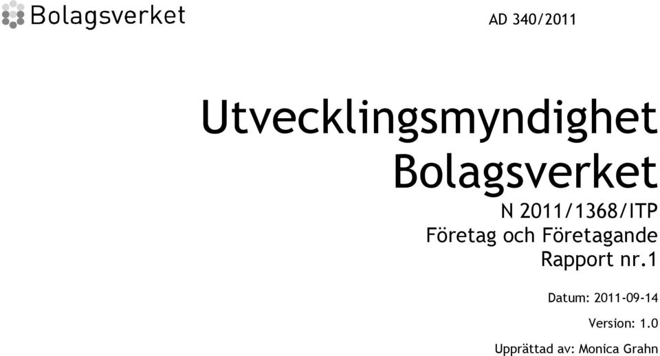 och Företagande Rapport nr.