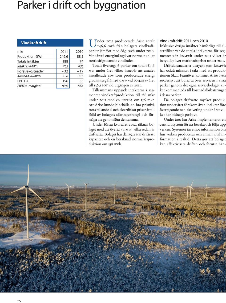 Vind året i energimängd var normalt enligt trettio årigt danskt vindindex.