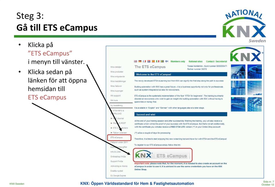 Klicka sedan på länken för att öppna