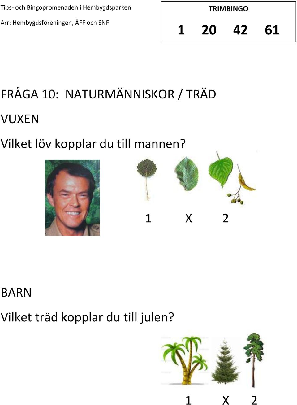 Vilket löv kopplar du till