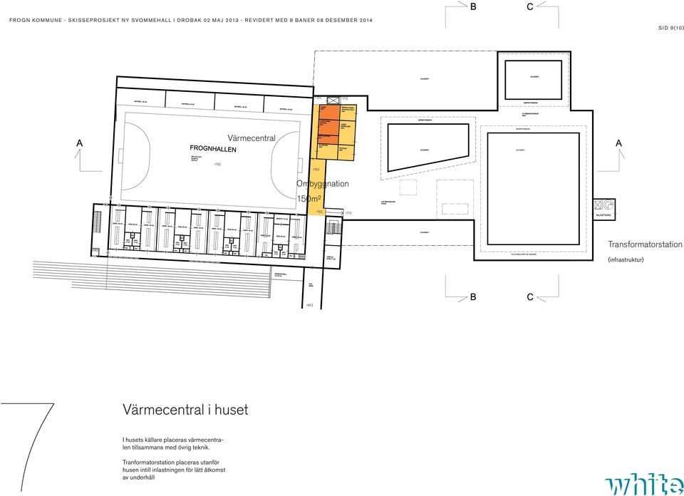 värmecentralen tillsammans med övrig teknik.