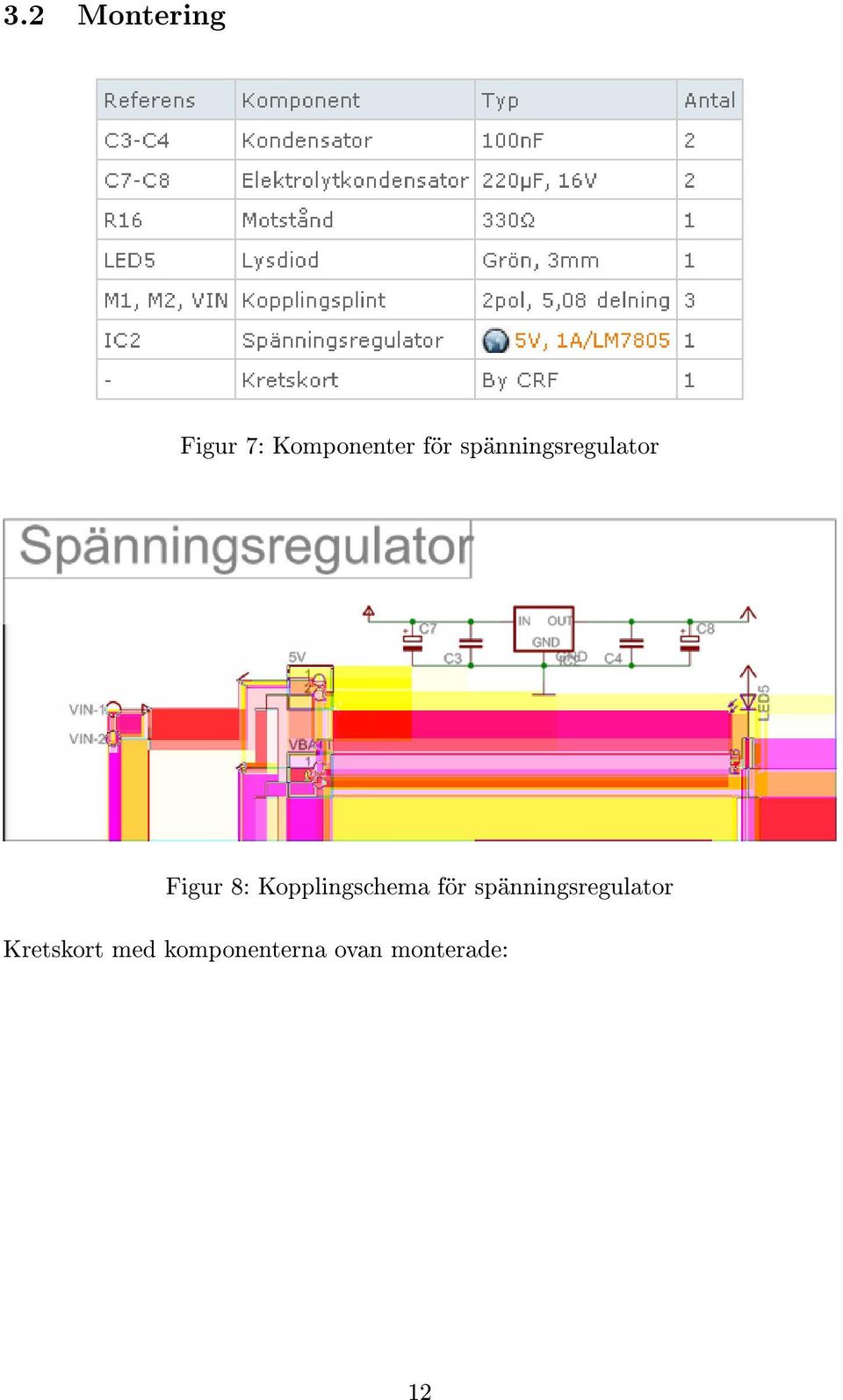 Kopplingschema för spänningsregulator