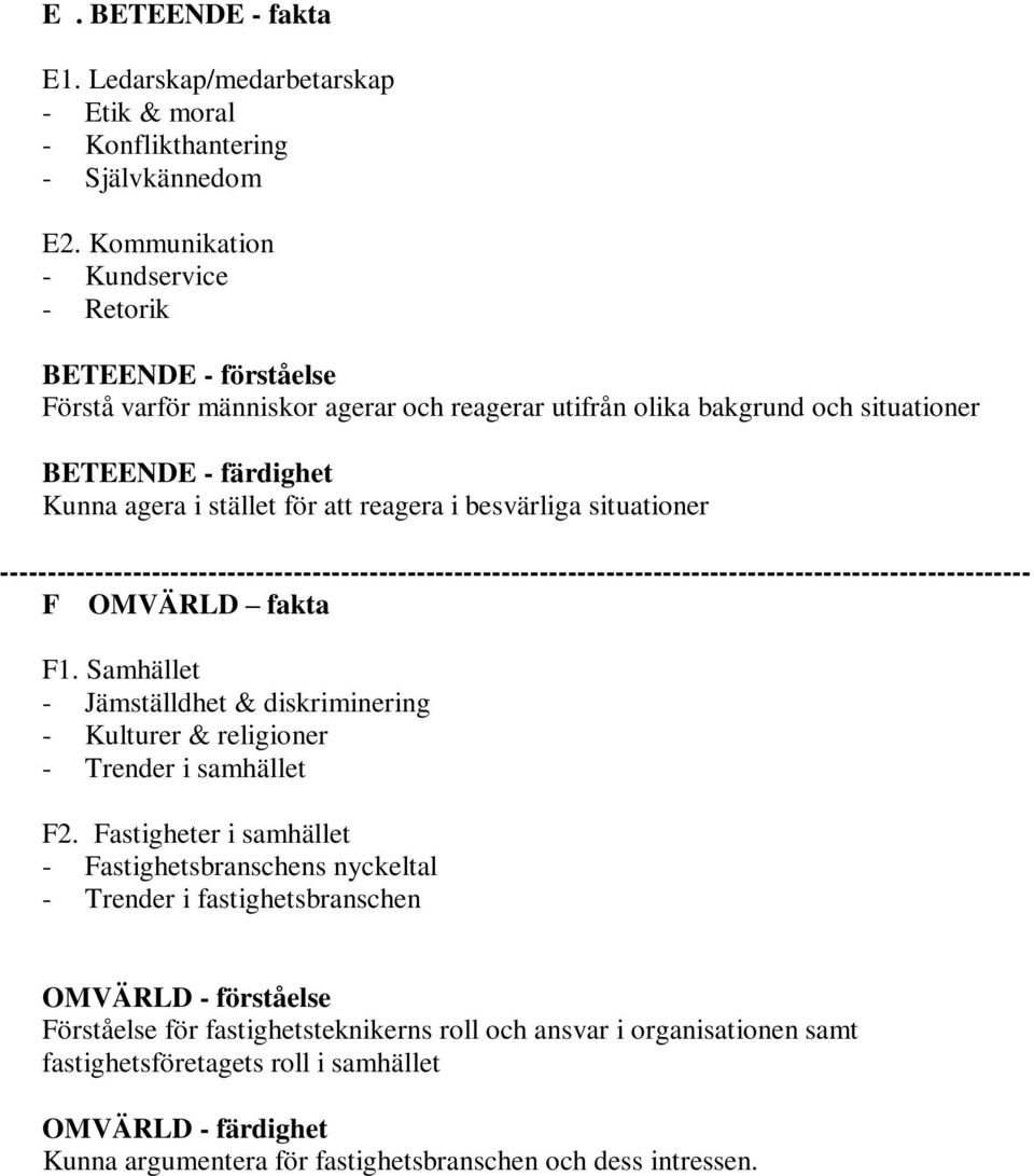 för att reagera i besvärliga situationer F OMVÄRLD fakta F1. Samhället - Jämställdhet & diskriminering - Kulturer & religioner - Trender i samhället F2.