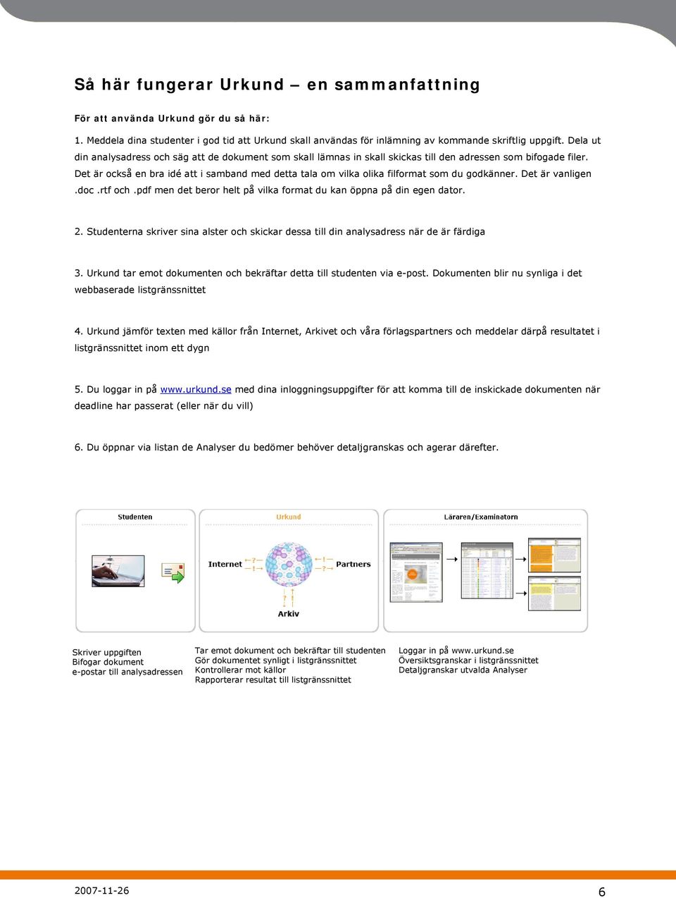 Det är också en bra idé att i samband med detta tala om vilka olika filformat som du godkänner. Det är vanligen.doc.rtf och.pdf men det beror helt på vilka format du kan öppna på din egen dator. 2.