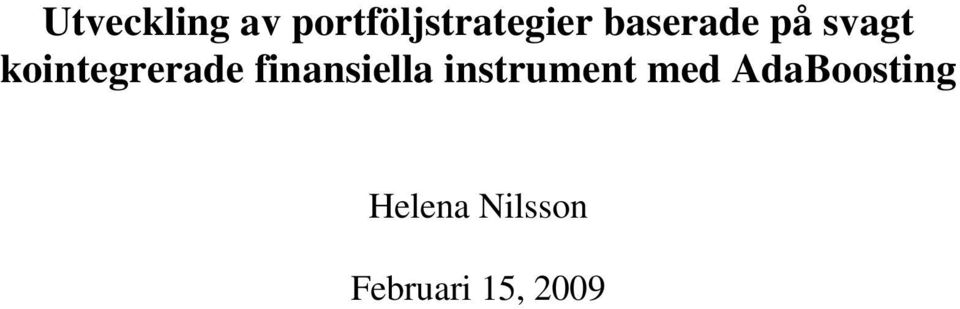 finansiella insrumen med