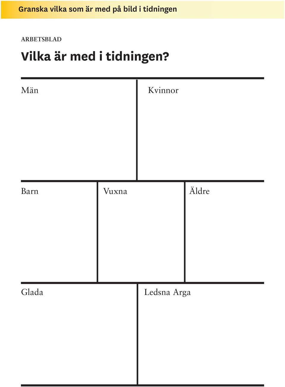 Vilka är med i tidningen?