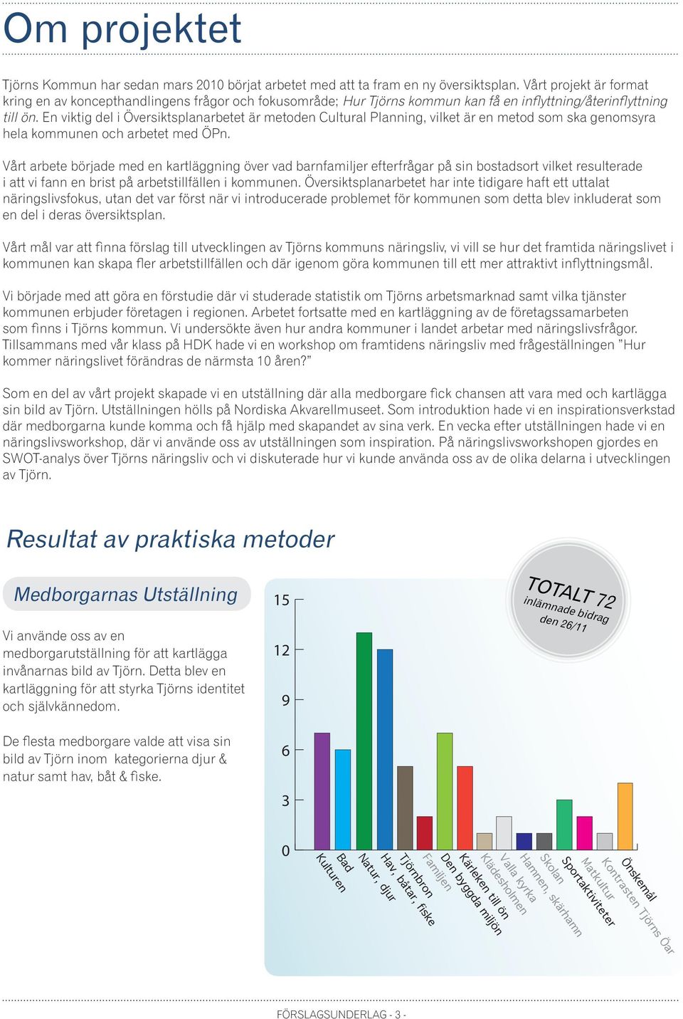 En viktig del i Översiktsplanarbetet är metoden Cultural Planning, vilket är en metod som ska genomsyra hela kommunen och arbetet med ÖPn.