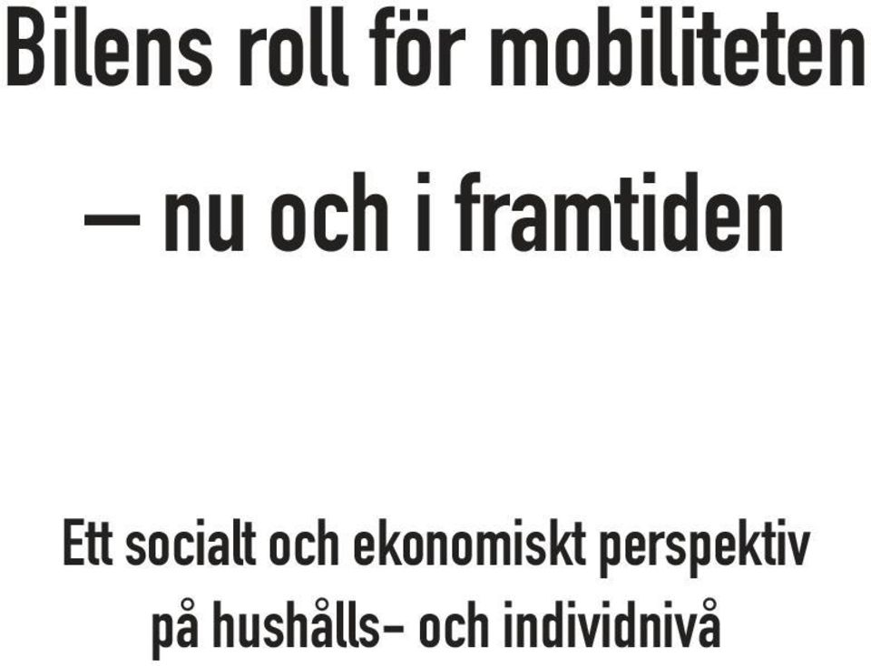 socialt och ekonomiskt