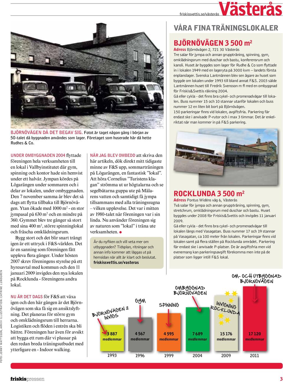 konferensrum och kansli. Huset är byggdes som lager för Rudhe & Co som flyttade in i lokalen 1949 med en lageryta på 3000 kvm landets första enplanslager.