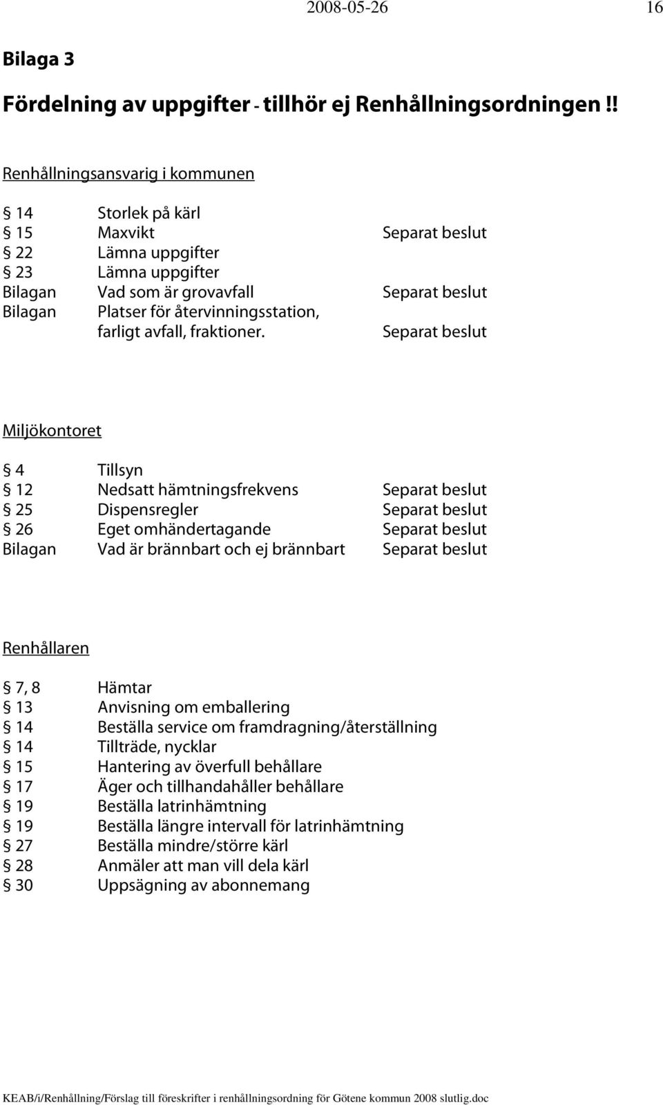 återvinningsstation, farligt avfall, fraktioner.