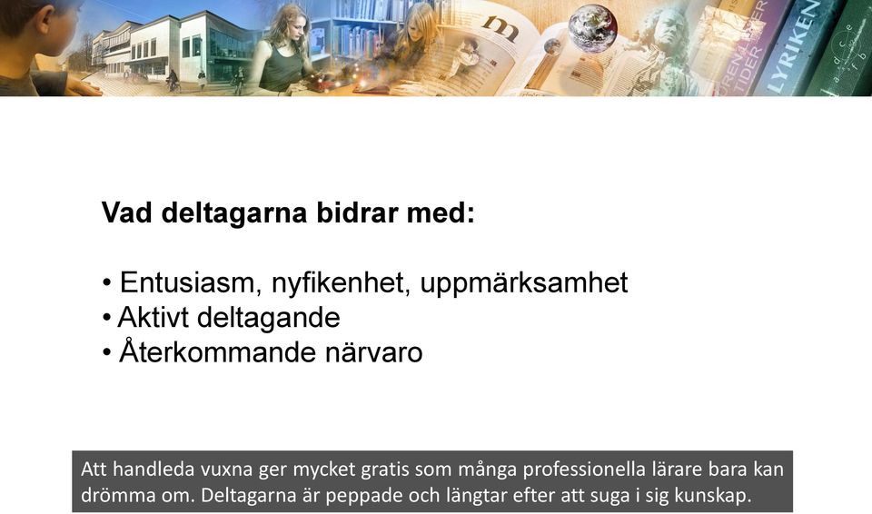 mycket gratis som många professionella lärare bara kan drömma