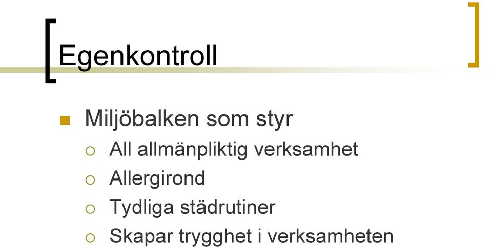 verksamhet Allergirond Tydliga