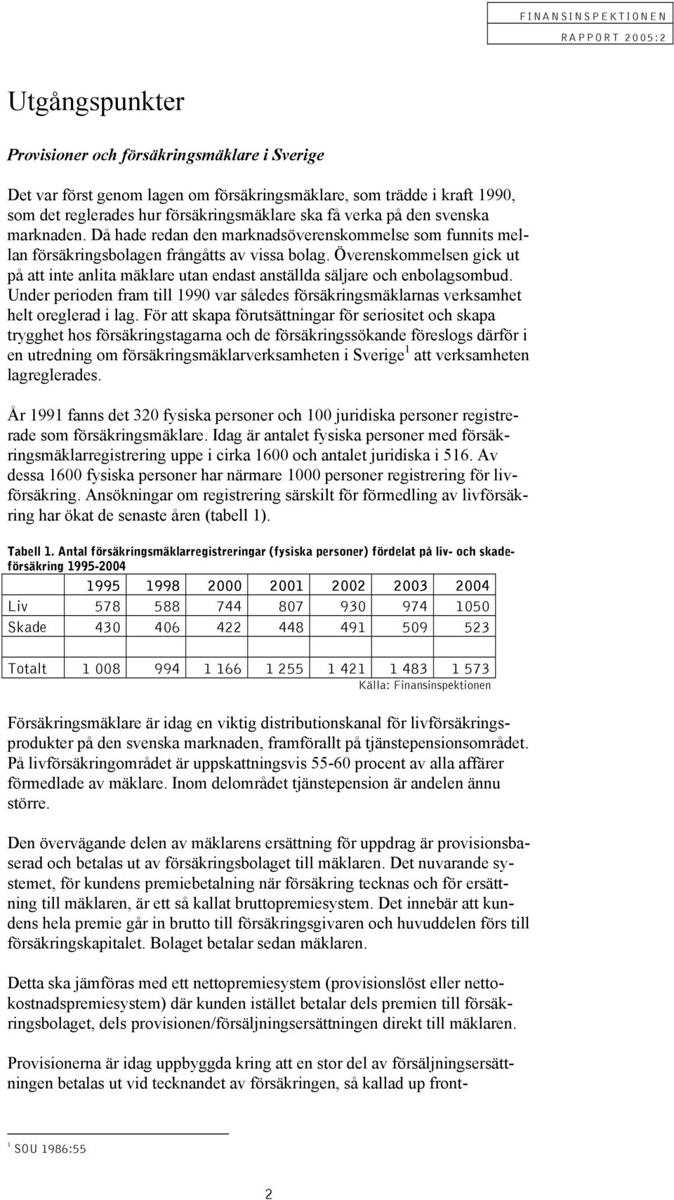 Överenskommelsen gick ut på att inte anlita mäklare utan endast anställda säljare och enbolagsombud. Under perioden fram till 1990 var således försäkringsmäklarnas verksamhet helt oreglerad i lag.