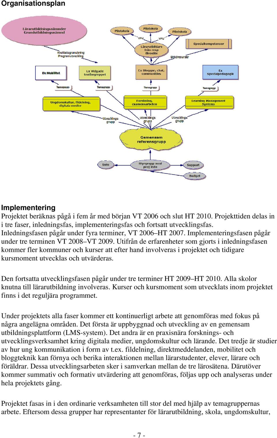 Utifrån de erfarenheter som gjorts i inledningsfasen kommer fler kommuner och kurser att efter hand involveras i projektet och tidigare kursmoment utvecklas och utvärderas.