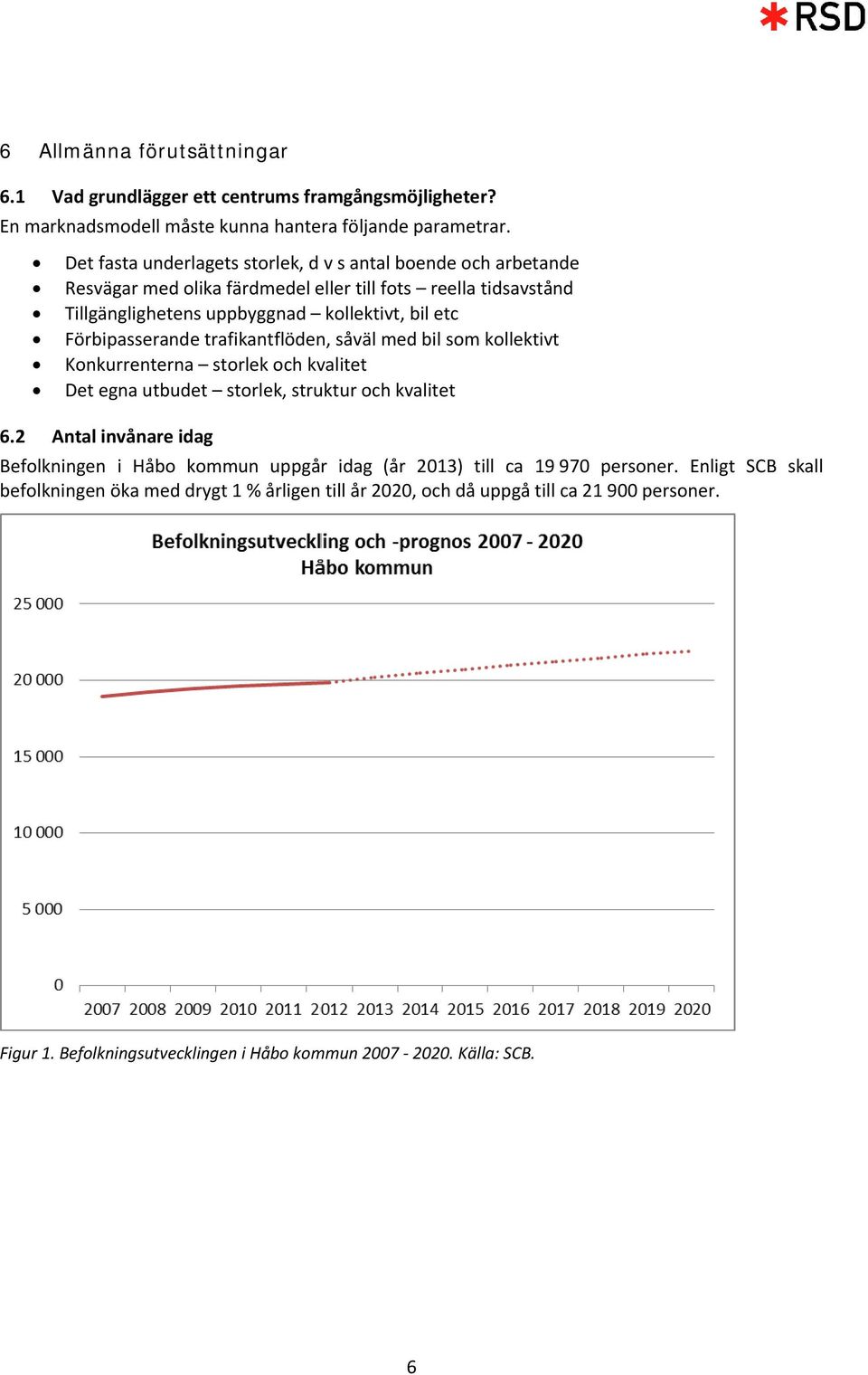 Förbipasserande trafikantflöden, såväl med bil som kollektivt Konkurrenterna storlek och kvalitet Det egna utbudet storlek, struktur och kvalitet 6.