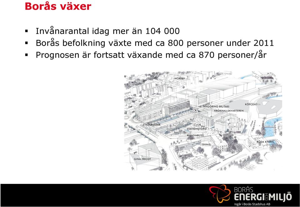 800 personer under 2011 Prognosen är