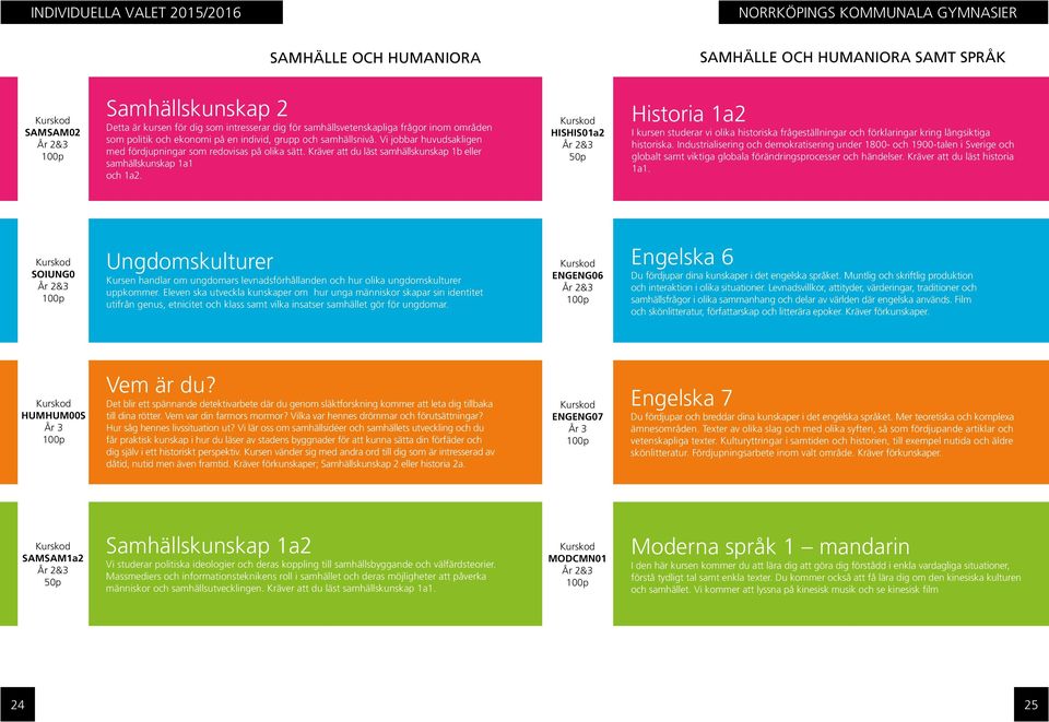 HISHIS01a2 50p Historia 1a2 I kursen studerar vi olika historiska frågeställningar och förklaringar kring långsiktiga historiska.