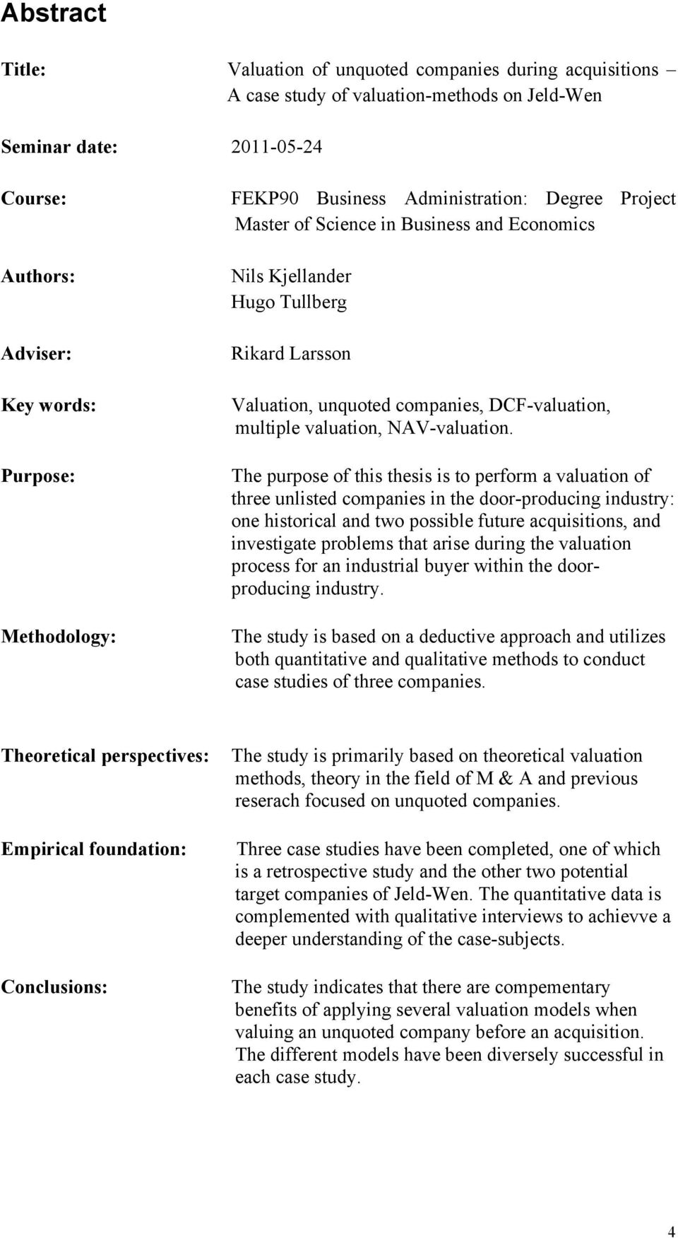 valuation, NAV-valuation.