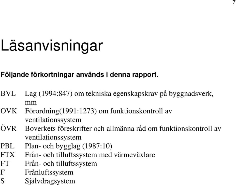 funktionskontroll av ventilationssystem ÖVR Boverkets föreskrifter och allmänna råd om funktionskontroll