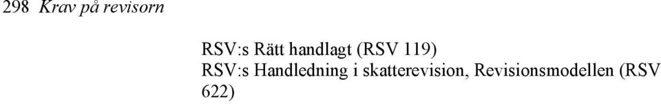 RSV:s Handledning i