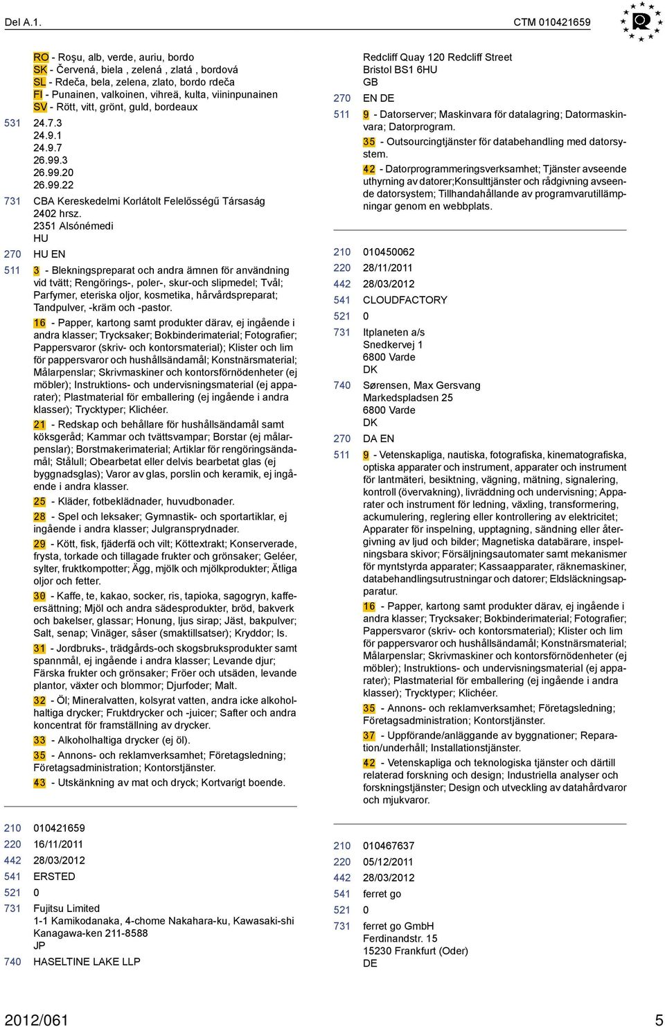 Rött, vitt, grönt, guld, bordeaux 24.7.3 24.9.1 24.9.7 26.99.3 26.99.2 26.99.22 CBA Kereskedelmi Korlátolt Felelősségű Társaság 242 hrsz.