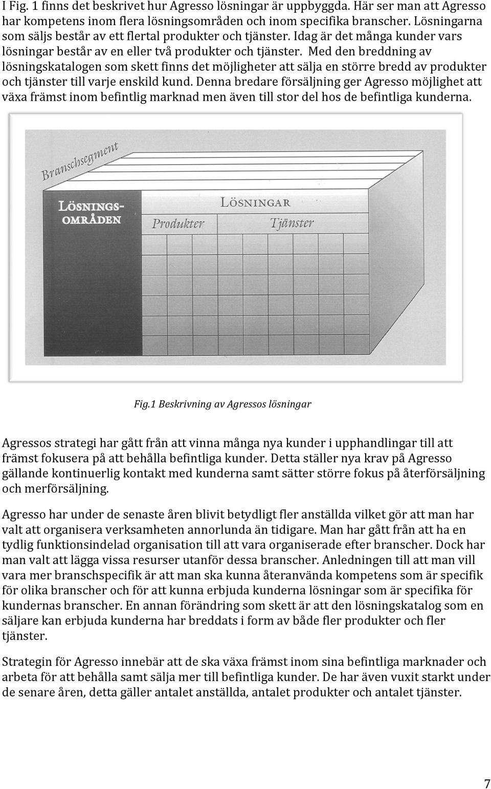 dennabredareförsäljninggeragressomöjlighetatt växafrämstinombefintligmarknadmenäventillstordelhosdebefintligakunderna. Fig.