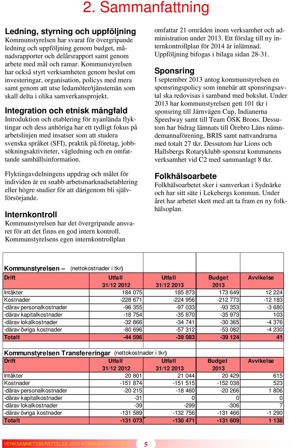 Integration och etnisk mångfald Introduktion och etablering för nyanlända flyktingar och dess anhöriga har ett tydligt fokus på arbetslinjen med insatser som att studera svenska språket (SFI),