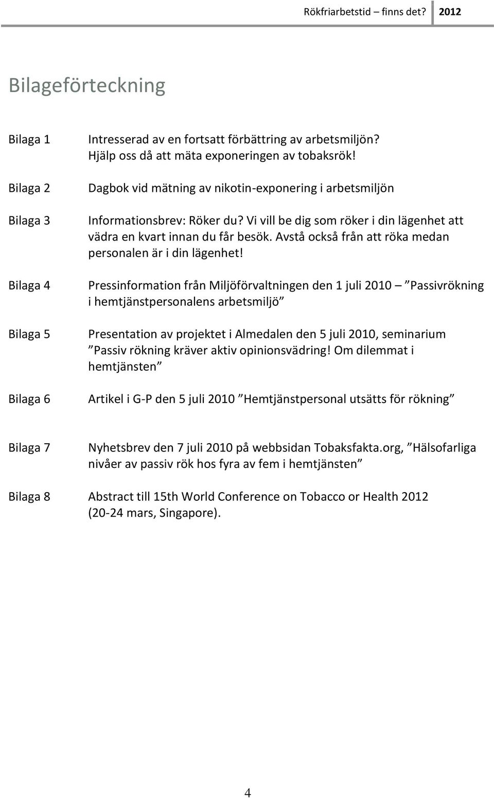 Vi vill be dig som röker i din lägenhet att vädra en kvart innan du får besök. Avstå också från att röka medan personalen är i din lägenhet!