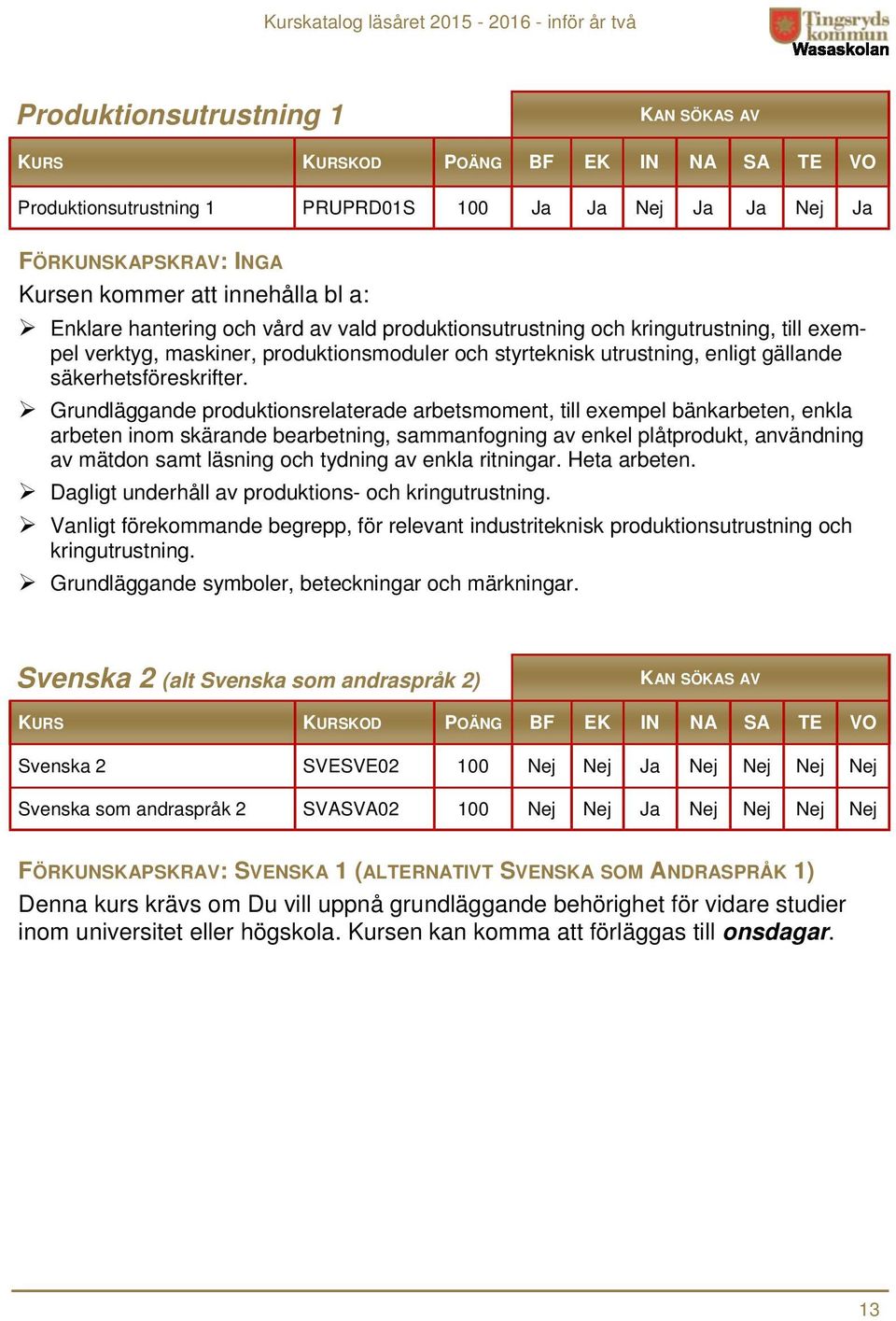 säkerhetsföreskrifter.