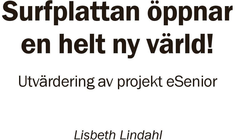 Utvärdering av