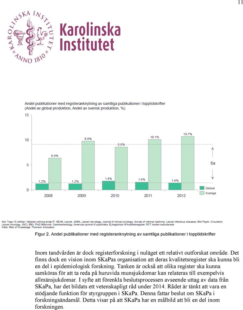 Tanken är också att olika register ska kunna samköras för att ta reda på huruvida munsjukdomar kan relateras till exempelvis allmänsjukdomar.