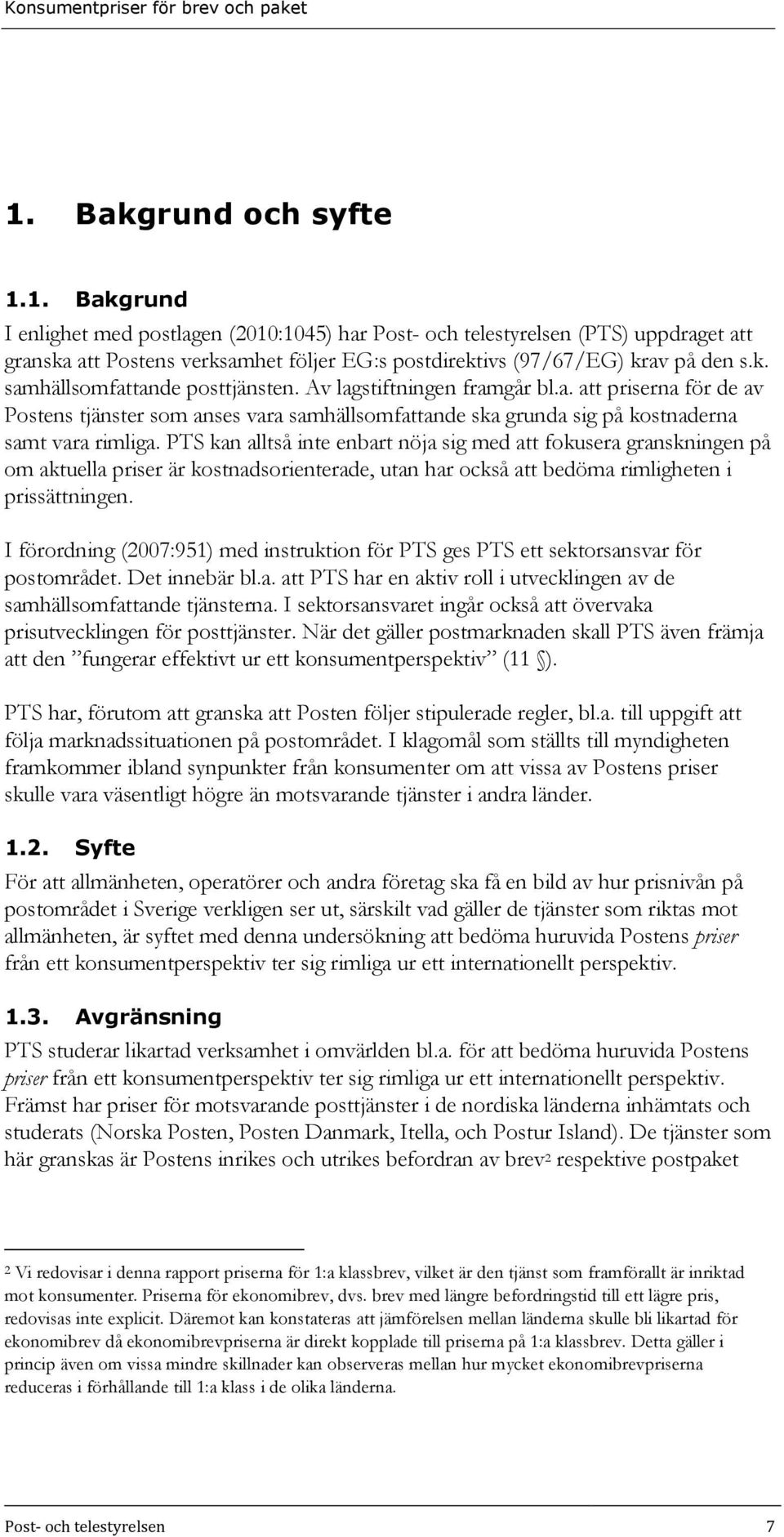 Konsumentpriser för brev och paket - PDF Free Download