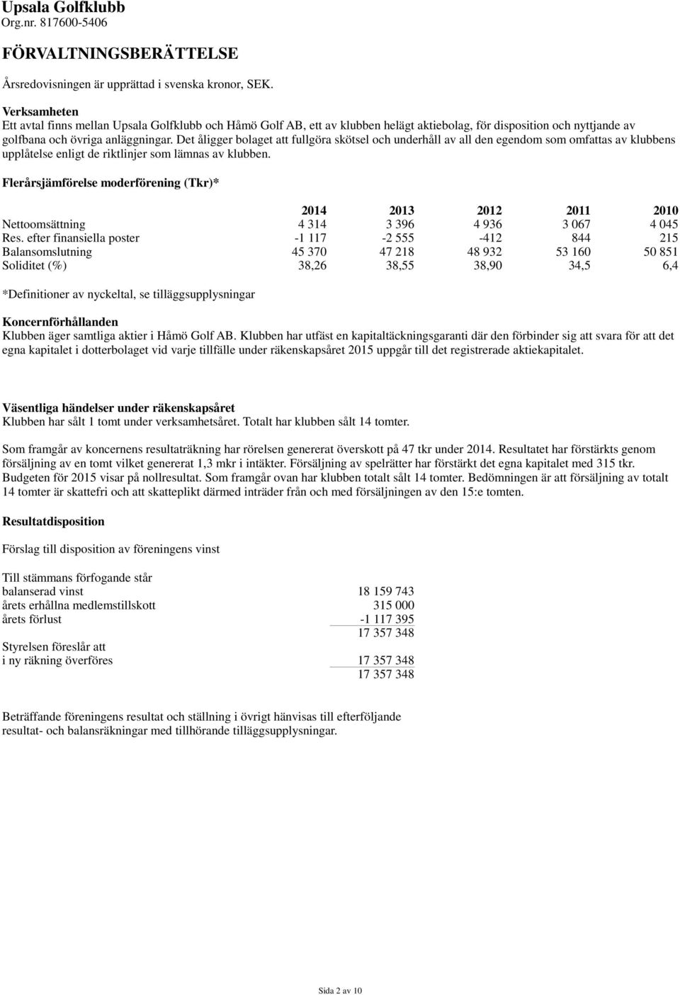 Det åligger bolaget att fullgöra skötsel och underhåll av all den egendom som omfattas av klubbens upplåtelse enligt de riktlinjer som lämnas av klubben.