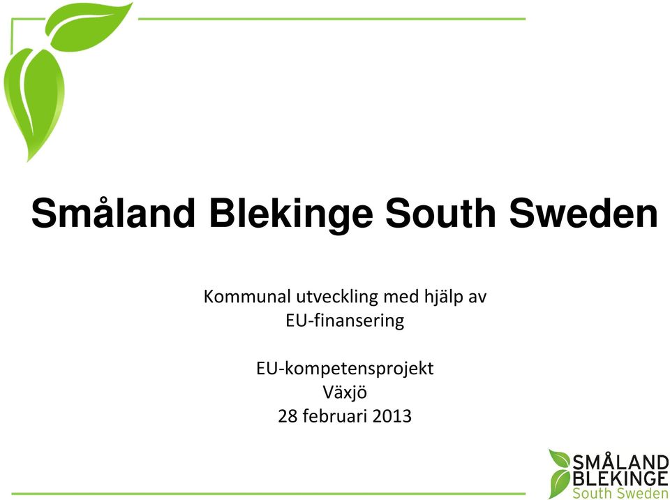 av EU-finansering