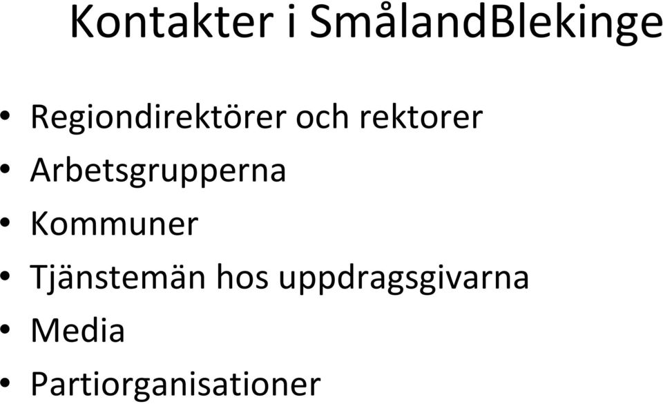 Arbetsgrupperna Kommuner