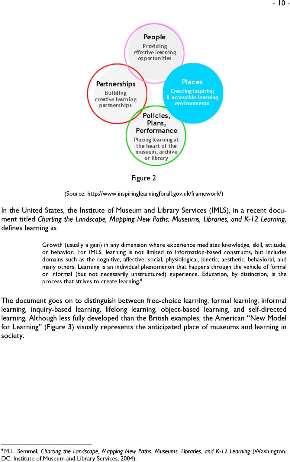 defines learning as Growth (usually a gain) in any dimension where experience mediates knowledge, skill, attitude, or behavior.