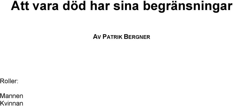 AV PATRIK BERGNER