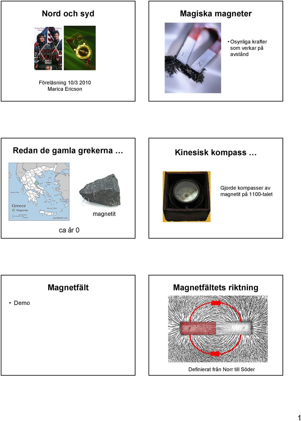 kompass Gjorde kompasser av magnetit på 1100-talet magnetit ca år 0