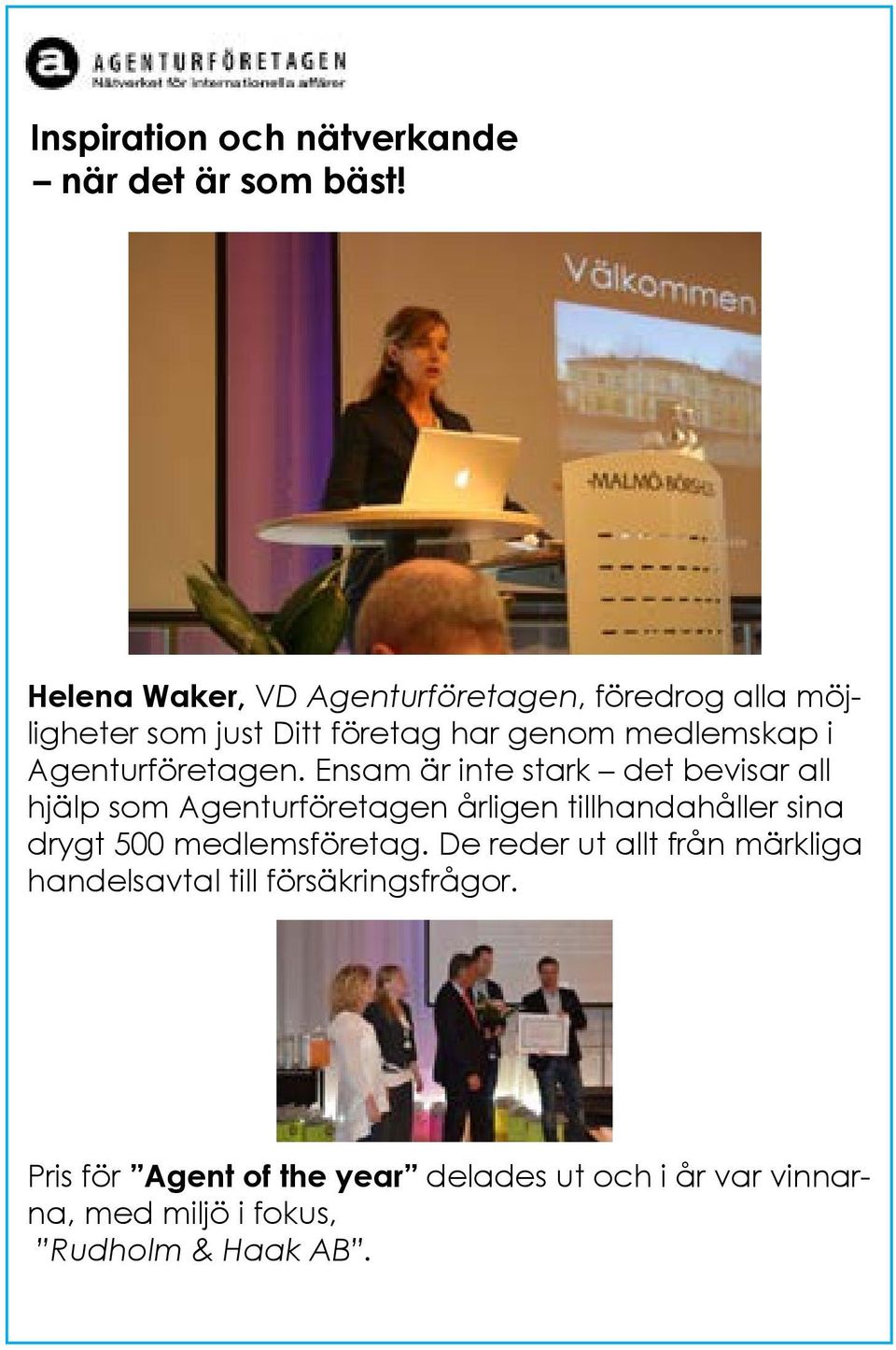 Agenturföretagen.